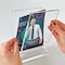 Azar Displays Acrylic 5''x7'' Block Frame on Acrylic Base W/ Magnet Closure and Rubber Bumpers, Portrait/Vertical 104774 - alternate 3
